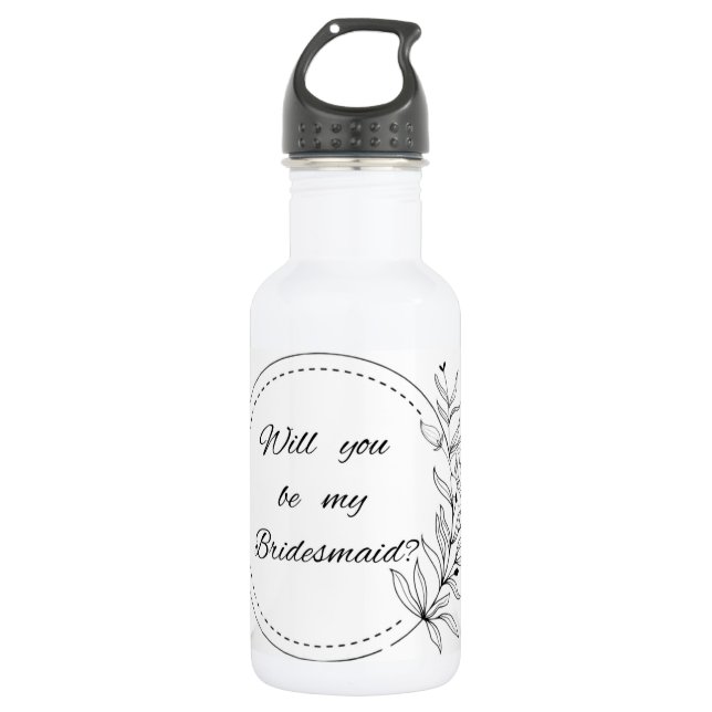 Bouteille en acier inoxydable Bridesmaid (Devant)