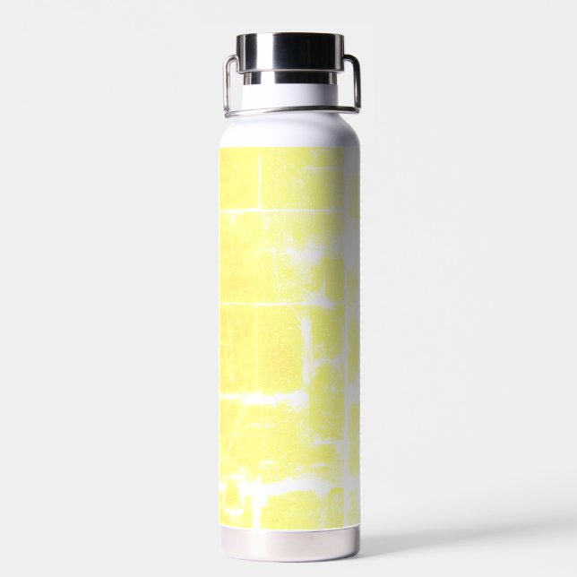 Bouteille en acier inoxydable en marbre jaune clai (Arrière)