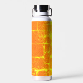 Bouteille en acier inoxydable orange Neon Grunge