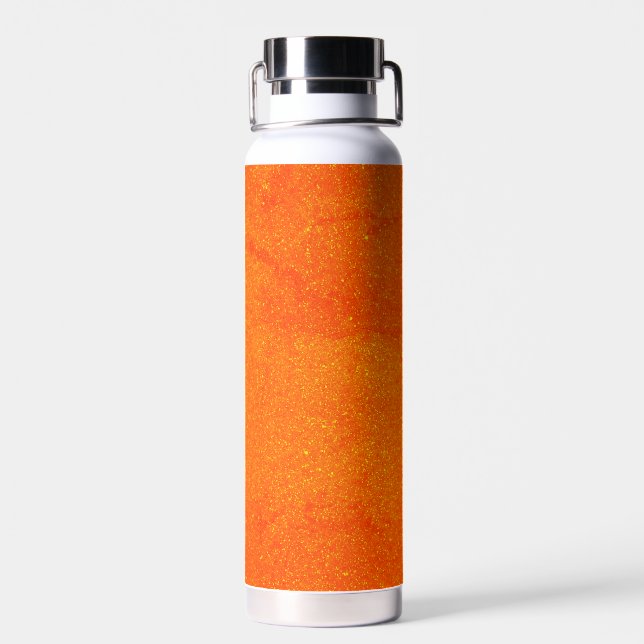 Bouteille en acier inoxydable orange vibrante (Arrière)