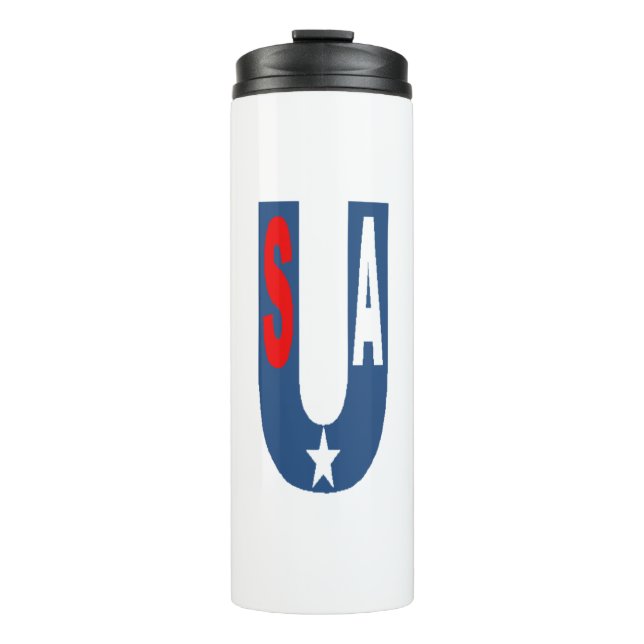 Bouteille isotherme  DESIGN  USA  (Devant)