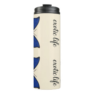 Bouteille isotherme "PAPILLON" bleu