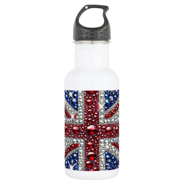 Bouteille Liberty aux couleurs britanniques (Devant)