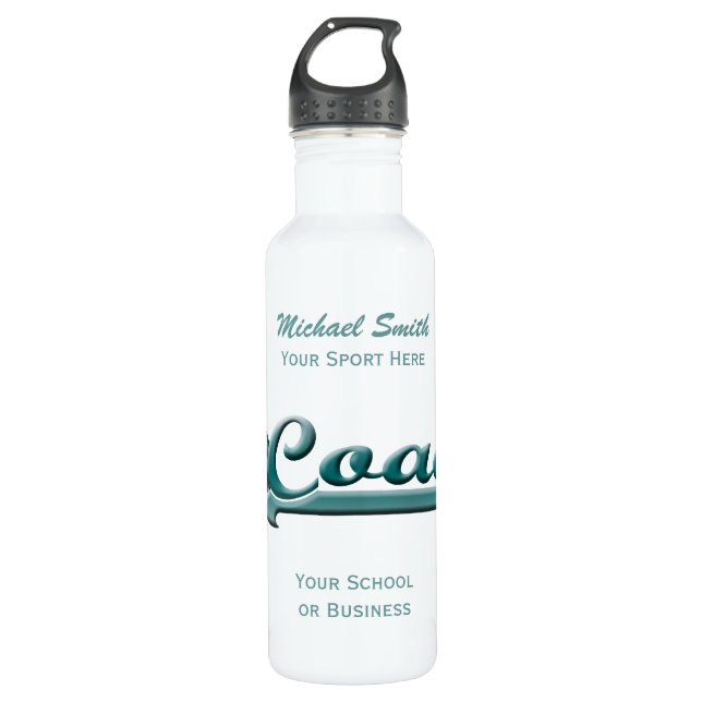 Bouteille Liberty de l'entraîneur Aqua et Grey Sta (Devant)