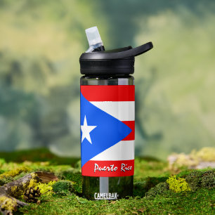 Bouteille Porto Rico, drapeau patriotique portoric