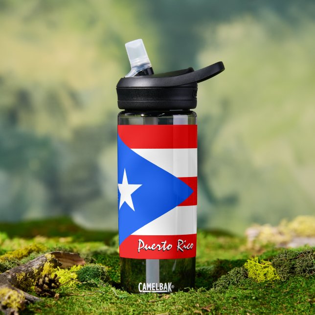 Bouteille Porto Rico, drapeau patriotique portoric (Extérieur)