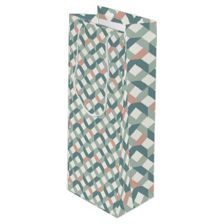 Bouteille Sac cadeau géométrique moderne pour quiltistes