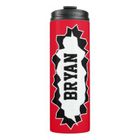 Bouteille thermique de voyage personnalisé avec tr