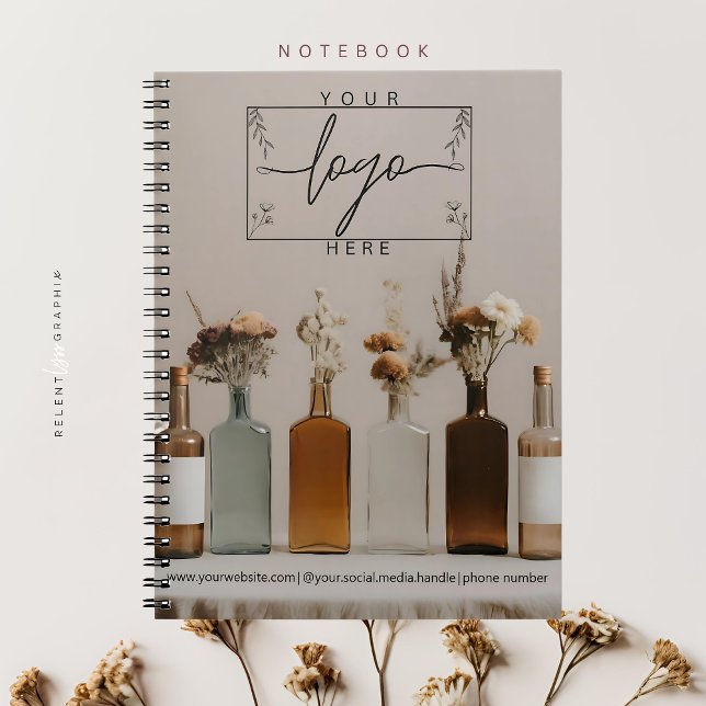 Bouteilles Boho | Fleurs | Cahier esthétique (Créateur téléchargé)