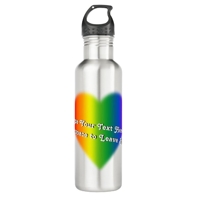 Bouteilles d'amour arc-en-ciel gay pride (Devant)
