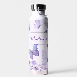 Bouteilles d'aquarelle Fleur sauvage Jardin Lilac