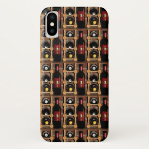 Bouteilles de vin rouge et noir en Coque Rack iPho