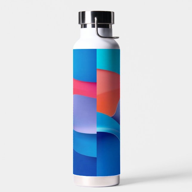Bouteilles d'eau avec ajouter votre texte (Gauche)