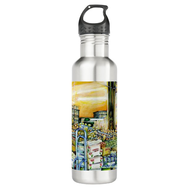Bouteilles d'eau contre la gentrification artistiq (Devant)