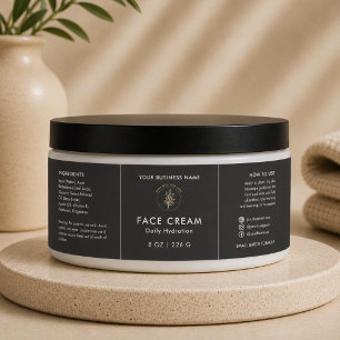 Bouteilles D'eau Étiquette cosmétique pour pot de crème de luxe pou