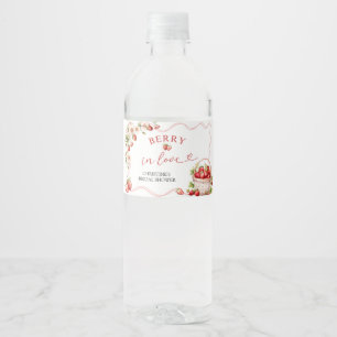 Bouteilles D'eau Étiquette de bouteille Coquette Berry In Love pour