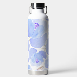 Bouteilles d'eau Motif à fleurs bleues