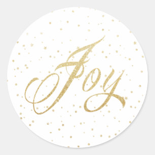 Bouteilles d'or Joy Stickers de Noël