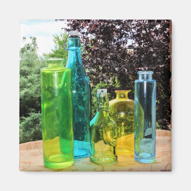 Bouteilles en verre coloré Magnet (Devant)