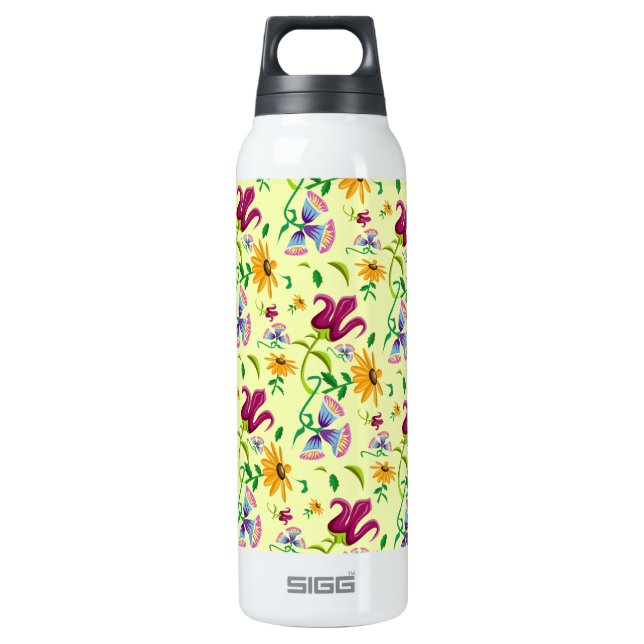Bouteilles Isotherme Fleurs jolies et sauvages (Devant)