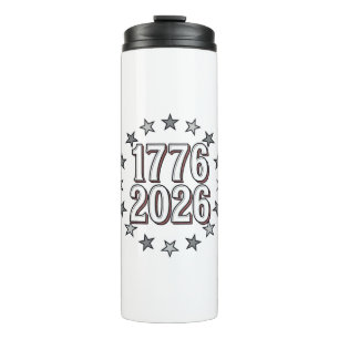 Bouteilles Isothermes 1776 2026 Étoiles Patriotiques Design Vectoriel Vi