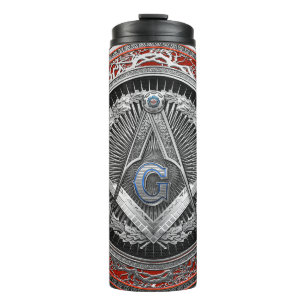 Bouteilles Isothermes [200] Master Mason - Silver Square & Compass