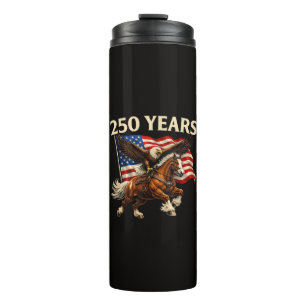 Bouteilles Isothermes 250e anniversaire USA cheval occidental aigle