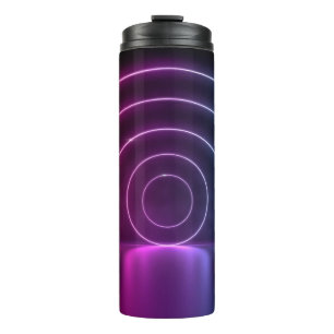 Bouteilles Isothermes 3d ing des lignes brillantes du portail de cercle 