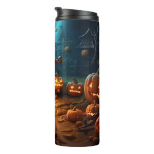 Bouteilles Isothermes 3e Halloween Citrouille Maison hantée