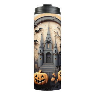 Bouteilles Isothermes 3e Halloween Citrouille Maison hantée