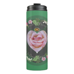 Bouteilles Isothermes 4ème Fruit et Fleur Anniversaire Tumbler Thermique