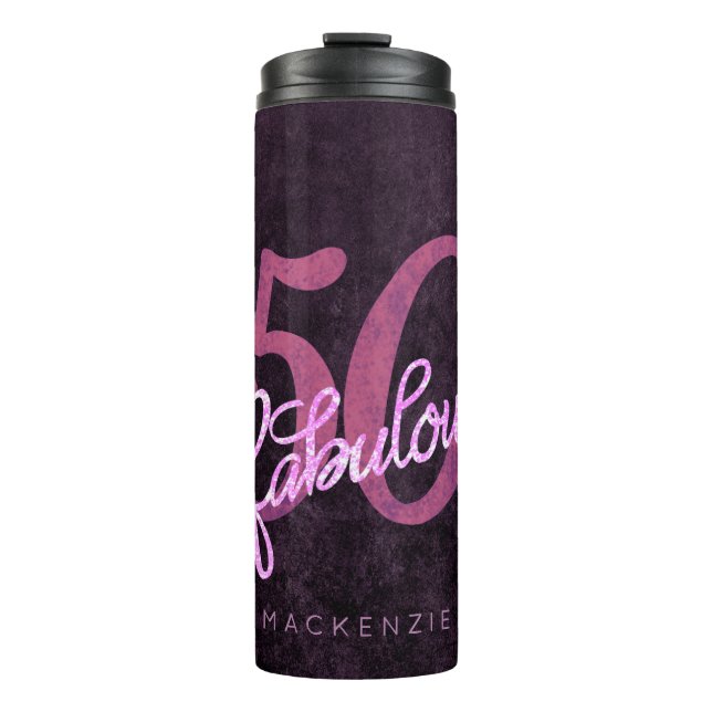 Bouteilles Isothermes 50 et fabuleux | Plum Purple et Grunge rose (Devant)