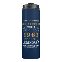 60th Birthday Born 1963 Legend Blue Gold Ajouter u