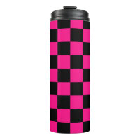 à damiers carré rose chaud noir rétro géométrique