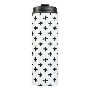 Bouteilles Isothermes À l'encre noire chargez le motif croisé