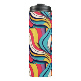 Bouteilles Isothermes Absract Art on Thermal Tumbler