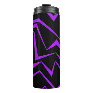 Bouteilles Isothermes Abstract, bold, vibrant geometric zigzag pattern