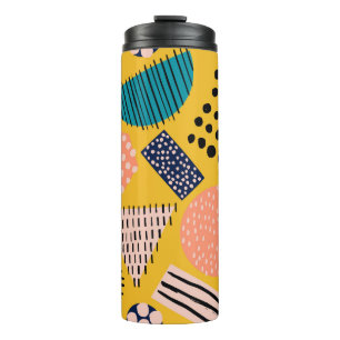 Bouteilles Isothermes Abstract seamless pattern with different shapes an