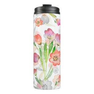 Bouteilles Isothermes abstraction motif sans couture composition florale