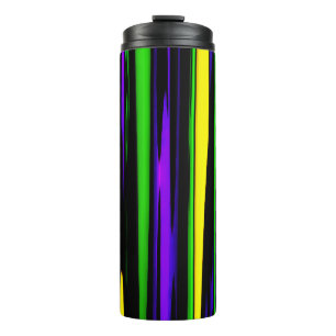 Bouteilles Isothermes Abstrait Mardi Gras Stripes