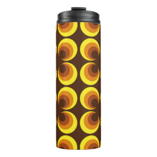 Bouteilles Isothermes Abstrait. motif sans couture colorée des années 60