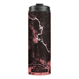 Bouteilles Isothermes Abstrait noir et rose