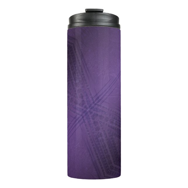 Bouteilles Isothermes Acceptation | Motif Boho violet écectique (Devant)