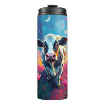 Acrylique Valentine's Day Vache Tumbler