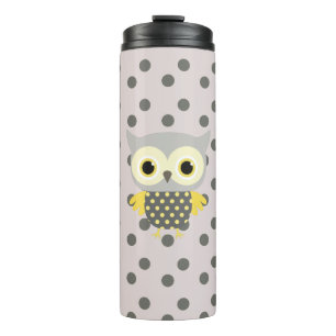 Bouteilles Isothermes Adorable Chouette points motif pépinière enfants g