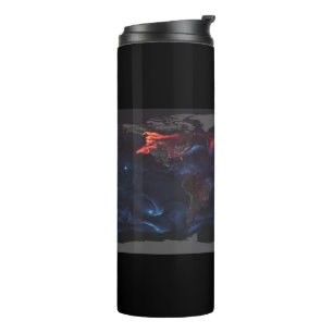 Bouteilles Isothermes Aérosol Terre Noir Carbon, Poussière, Cyclones, Vi