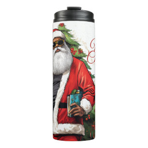 Bouteilles Isothermes Afro-Américain Père Noël Tumbler