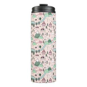 Bouteilles Isothermes Agritourisme scandinave Motif rose