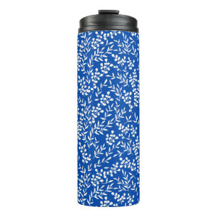 Bouteilles Isothermes Agritourisme simple motif floral bleu