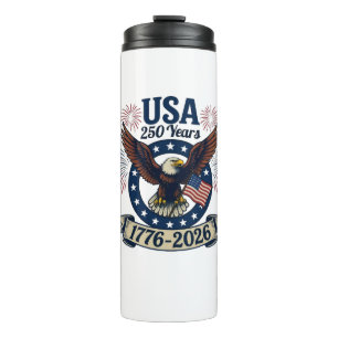 Bouteilles Isothermes Aigle Américain Patriotique 250 Ans 1776-2026